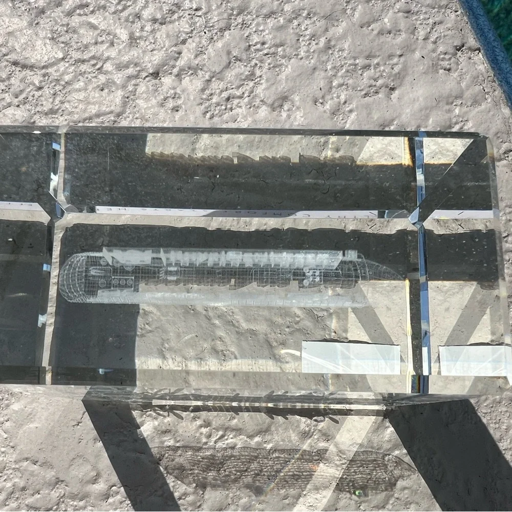 SERENADE of the Seas Royal Caribbean Crystal block ship model - Picture 12 of 14